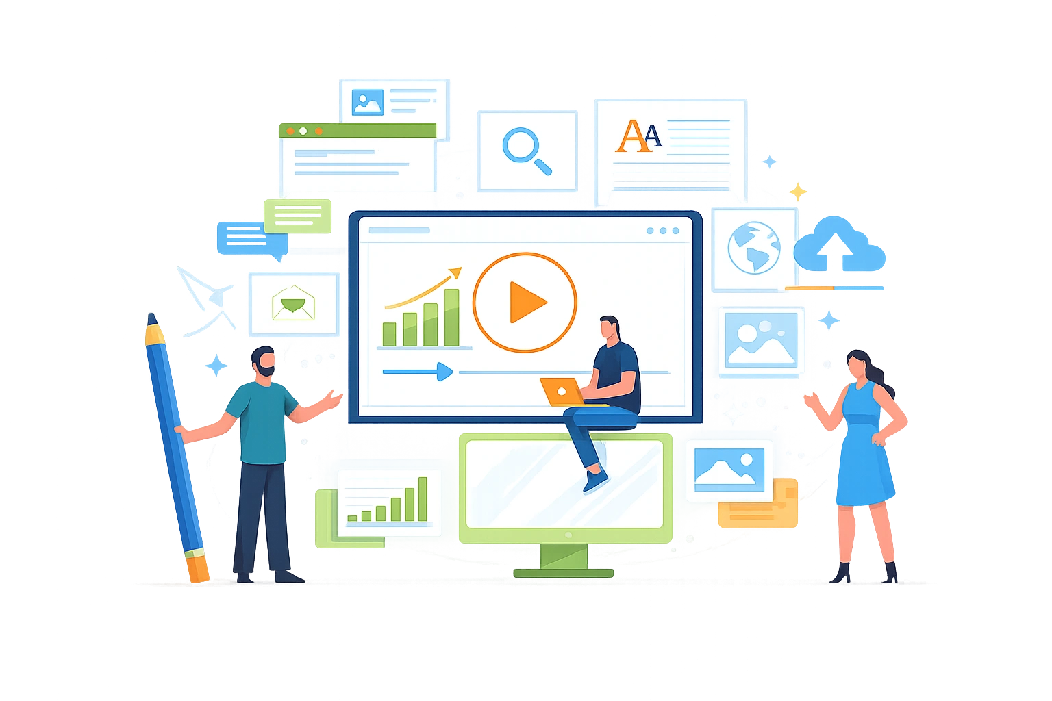 Why Choose Our Self Publishing Services Illustration