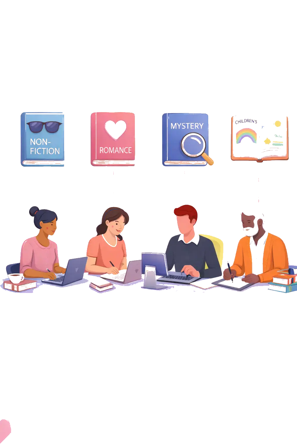 Why Choose Our Self Publishing Services Illustration