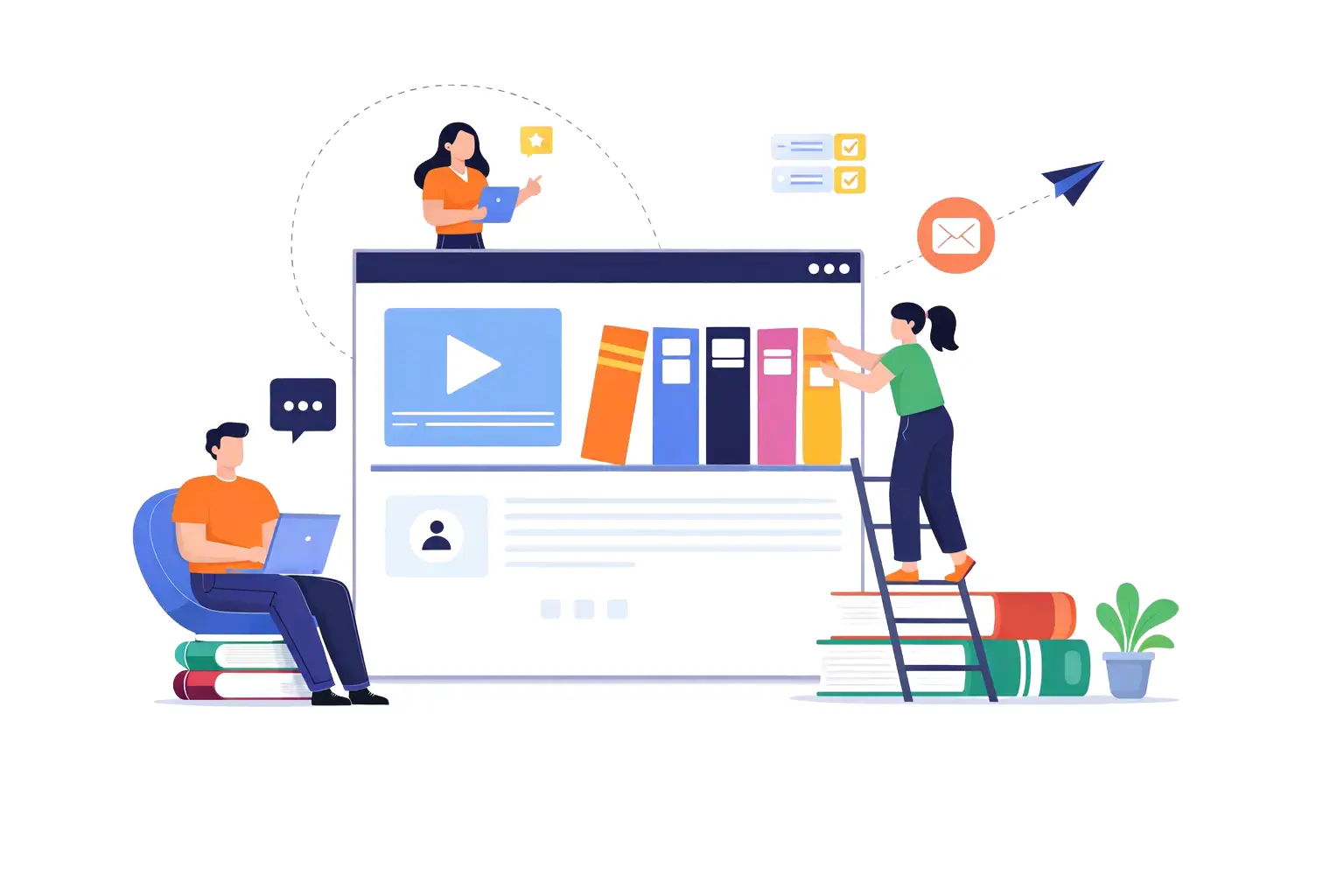 Why Choose Our Self Publishing Services Illustration