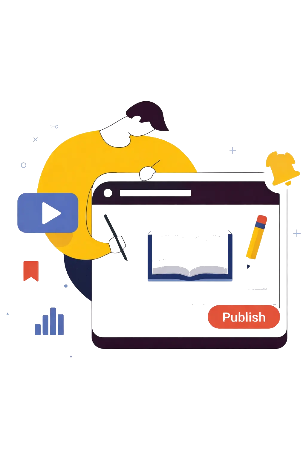 End-to-End Publishing Support Illustration